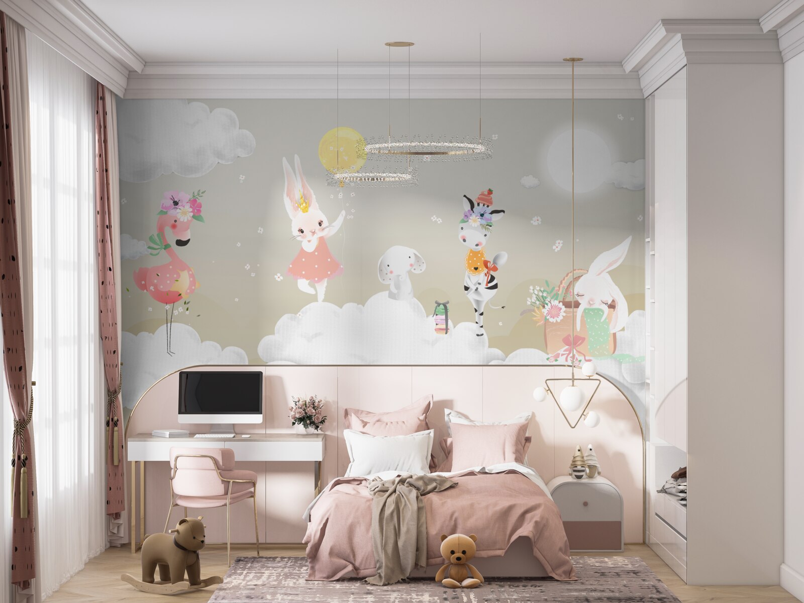 Fototapet Nori albi ca zăpada