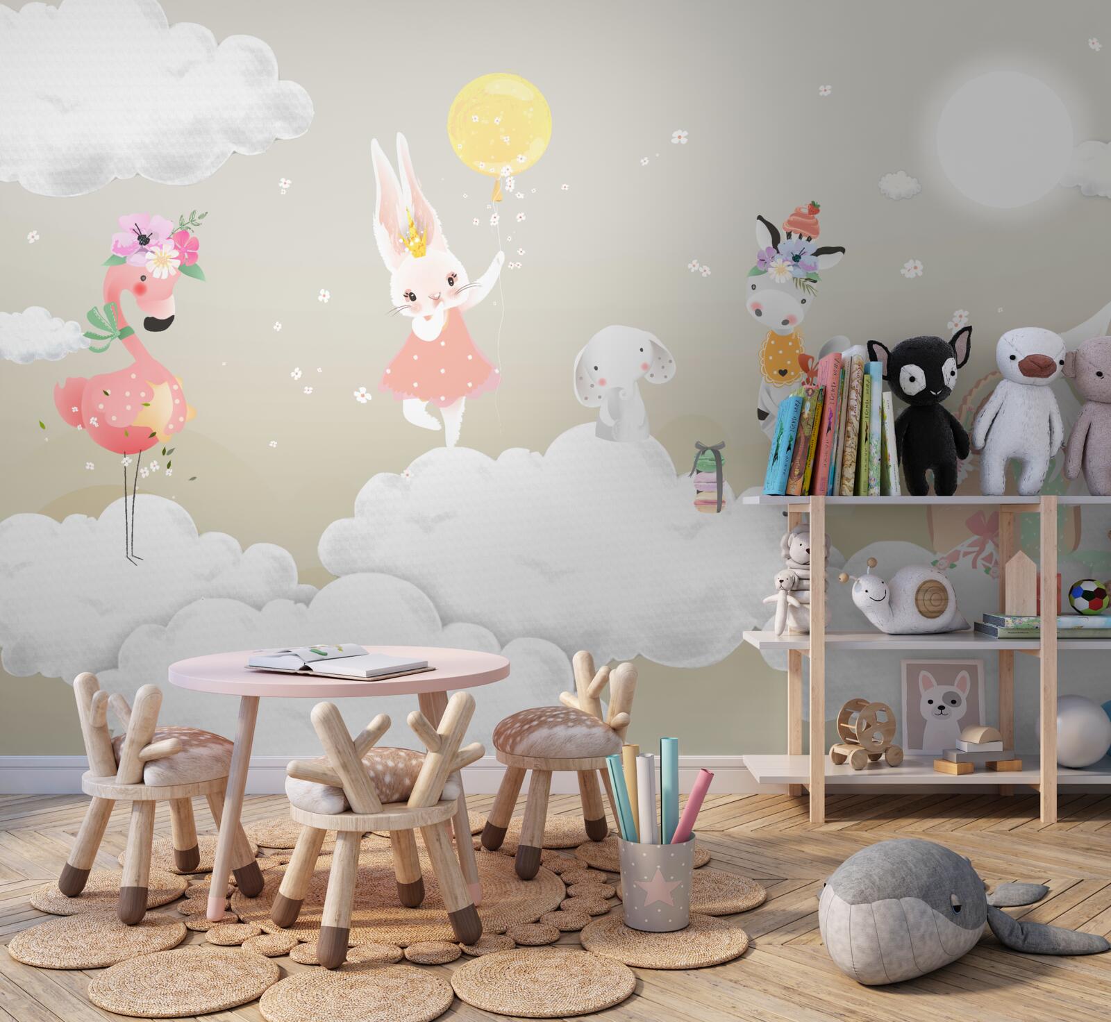 Fototapet Nori albi ca zăpada