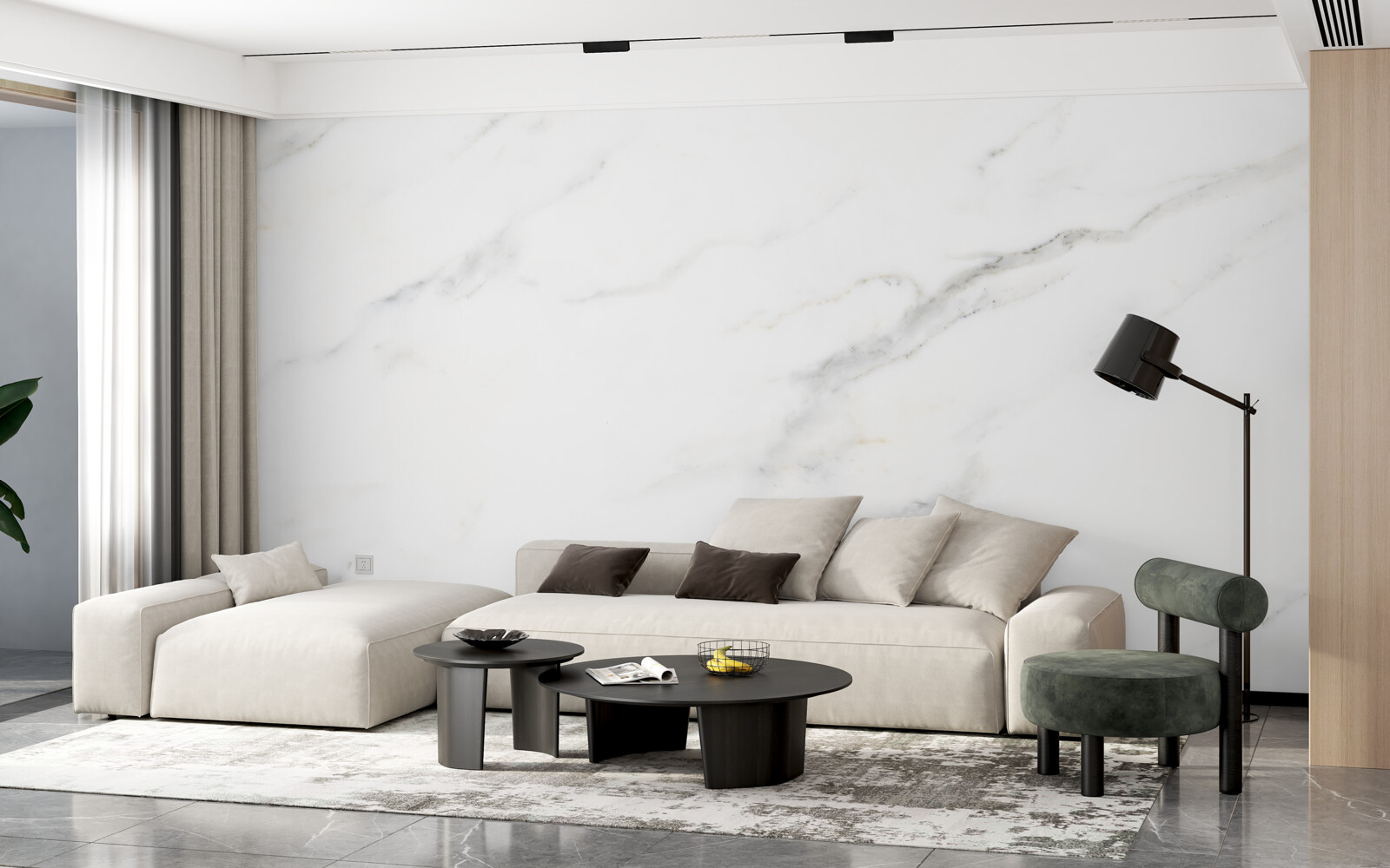 Fototapet marmură albă ca zăpada