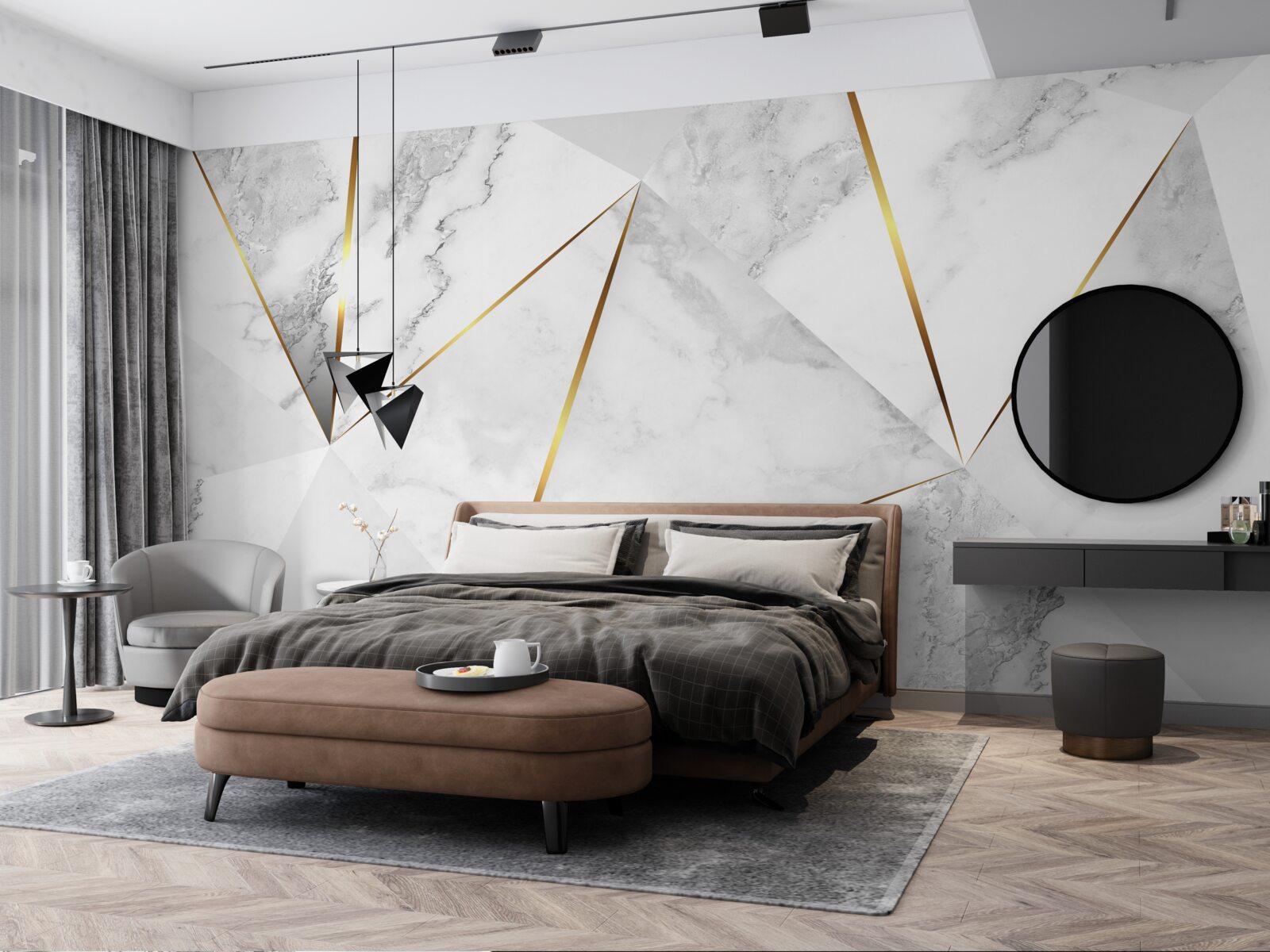 Fototapet marmură albă