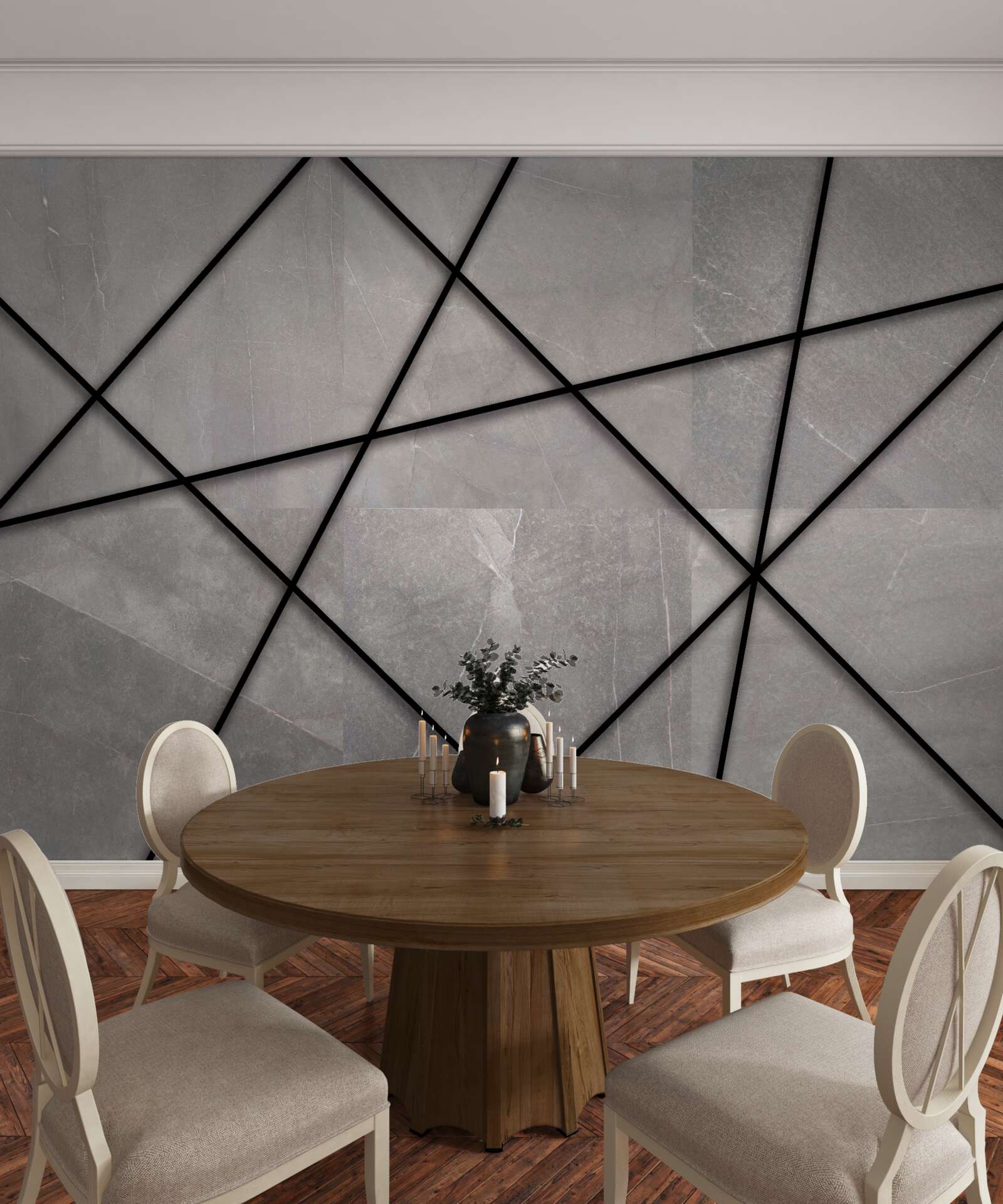 Fototapet dungi în model marmorat