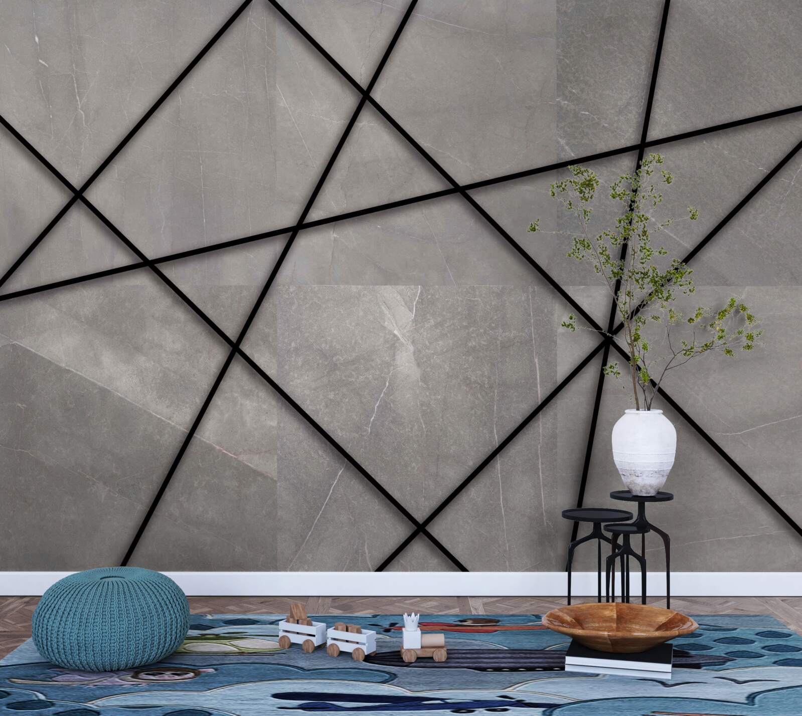 Fototapet dungi în model marmorat