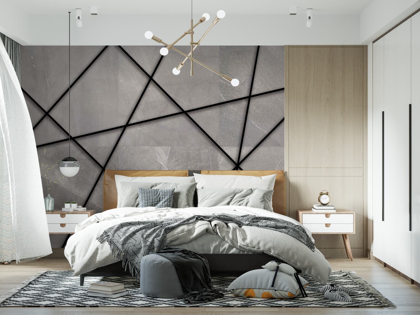 Fototapet dungi în model marmorat