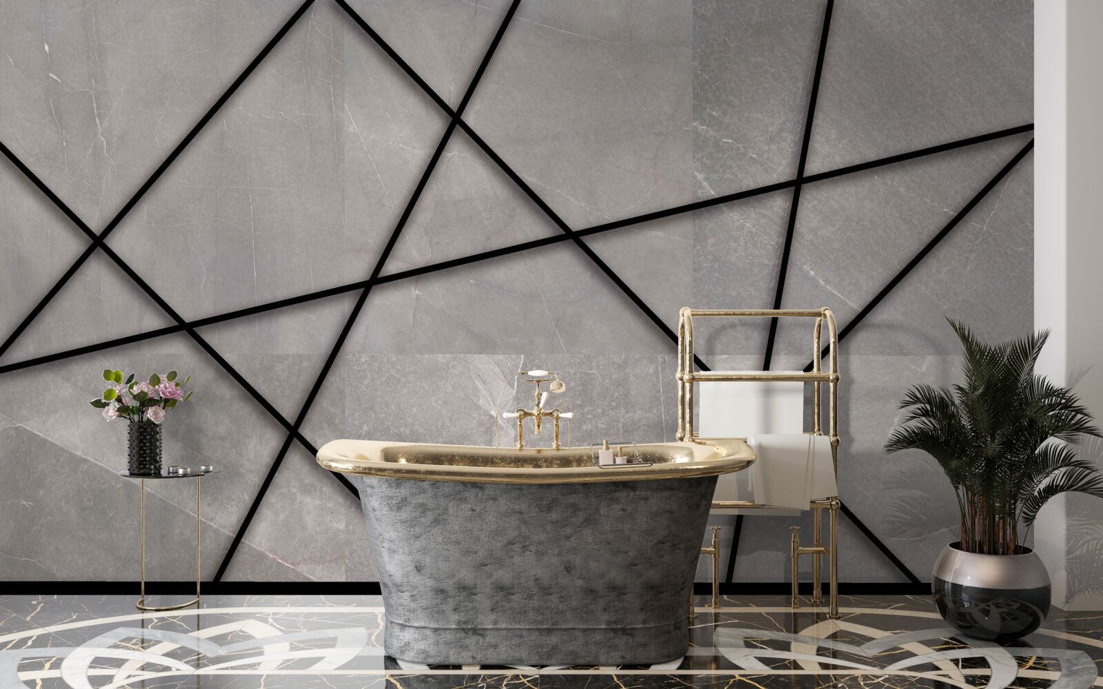 Fototapet dungi în model marmorat