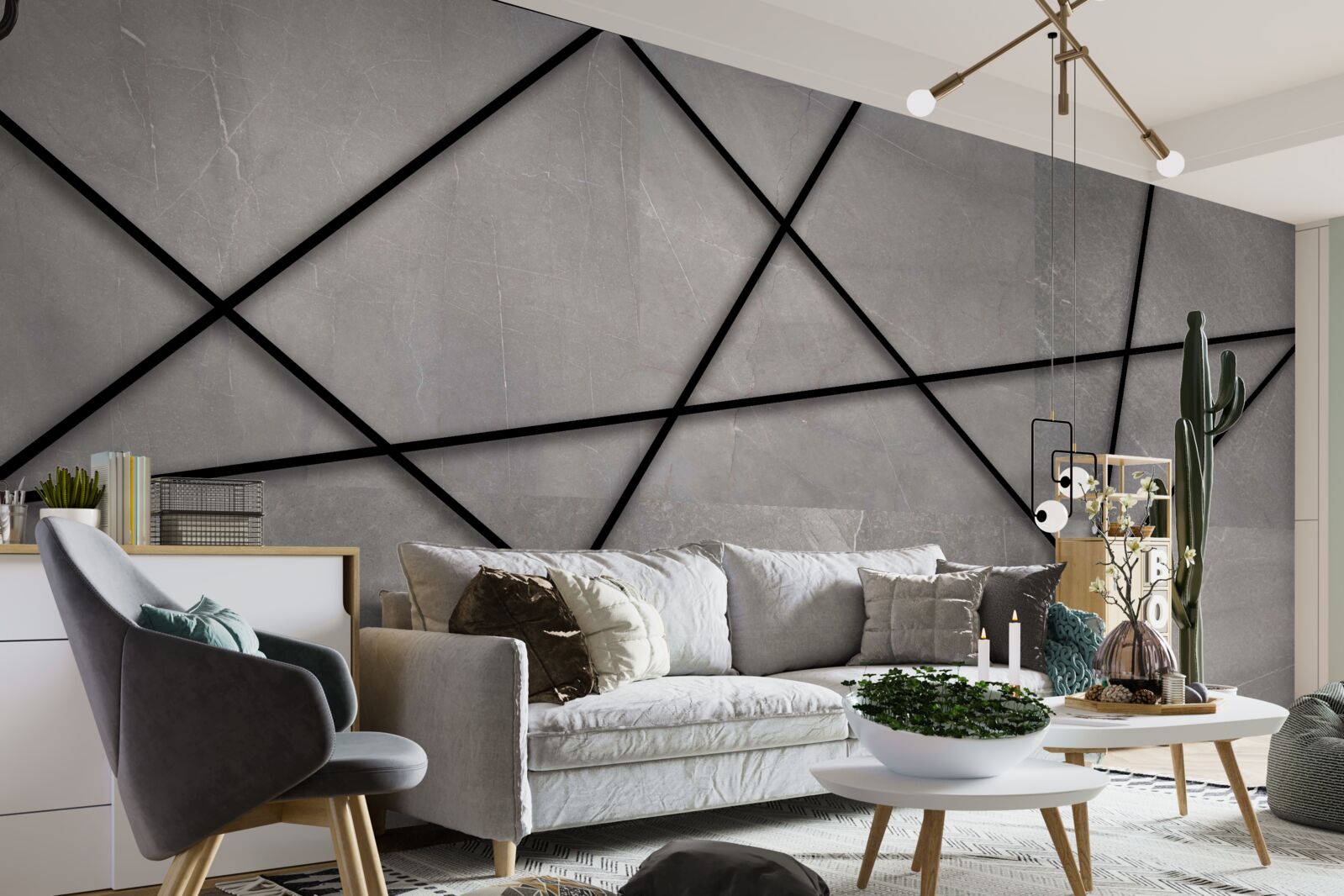 Fototapet dungi în model marmorat