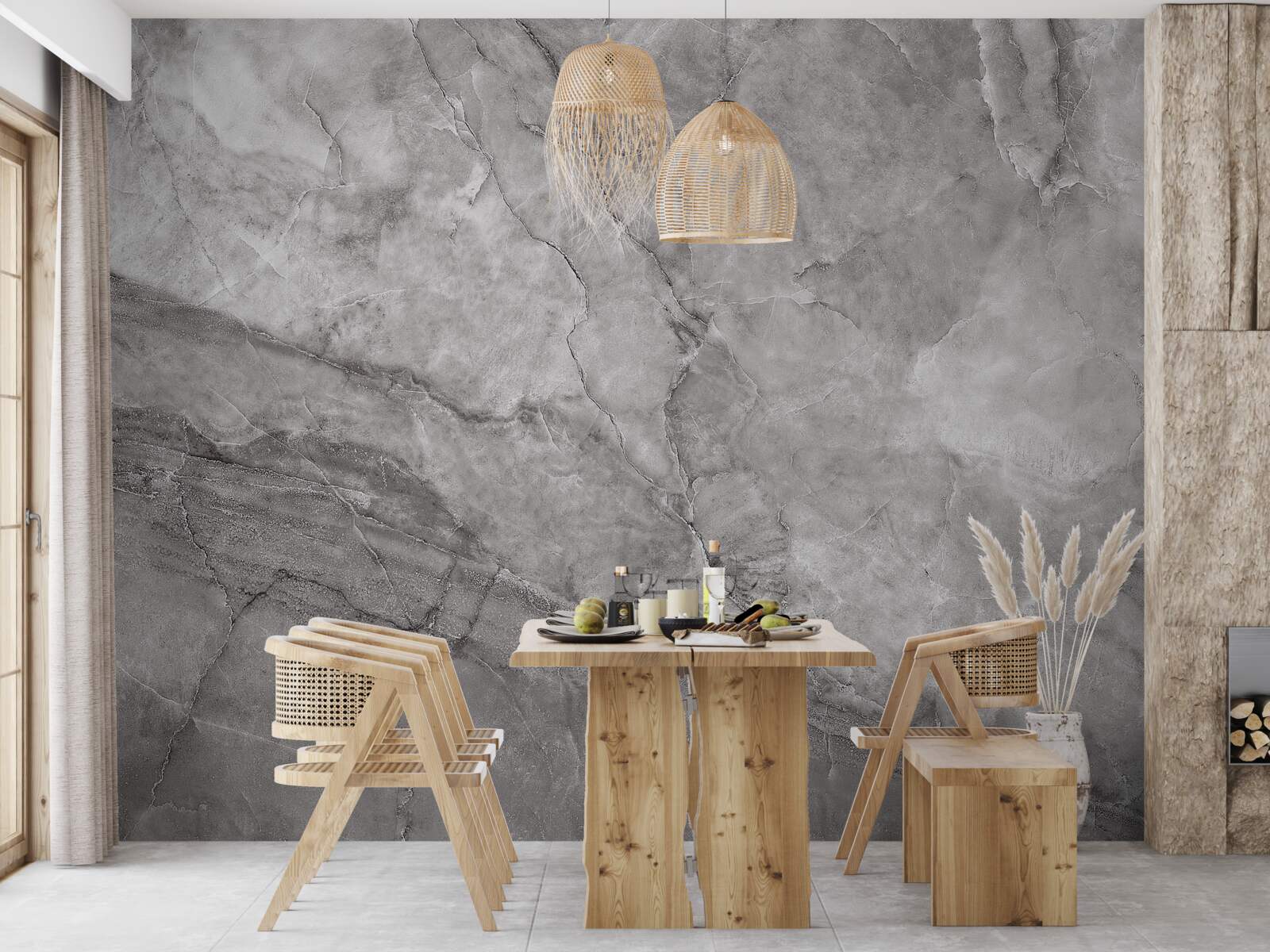 Fototapet marmură gri
