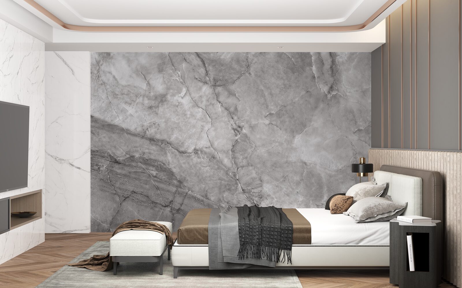 Fototapet marmură gri