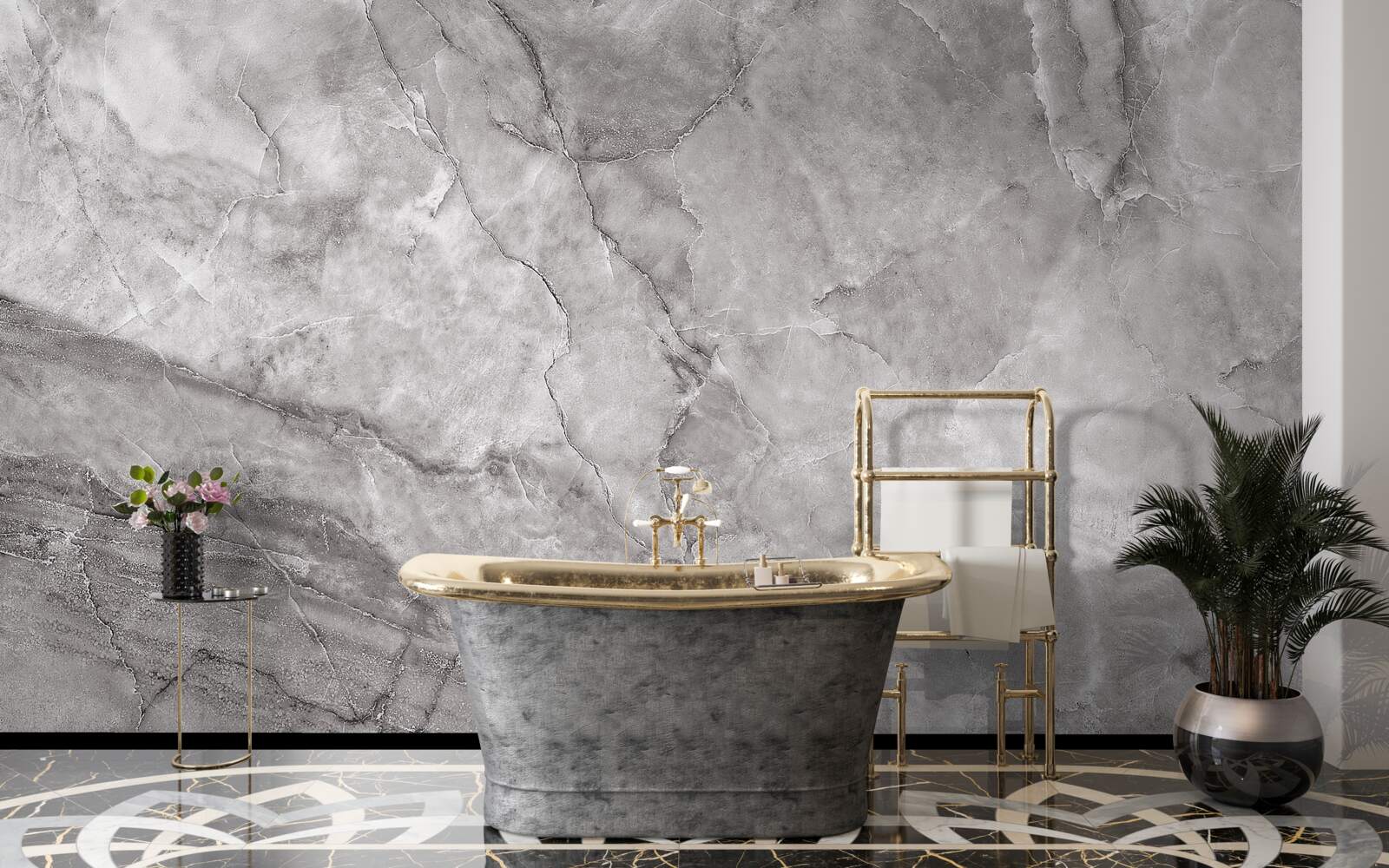 Fototapet marmură gri