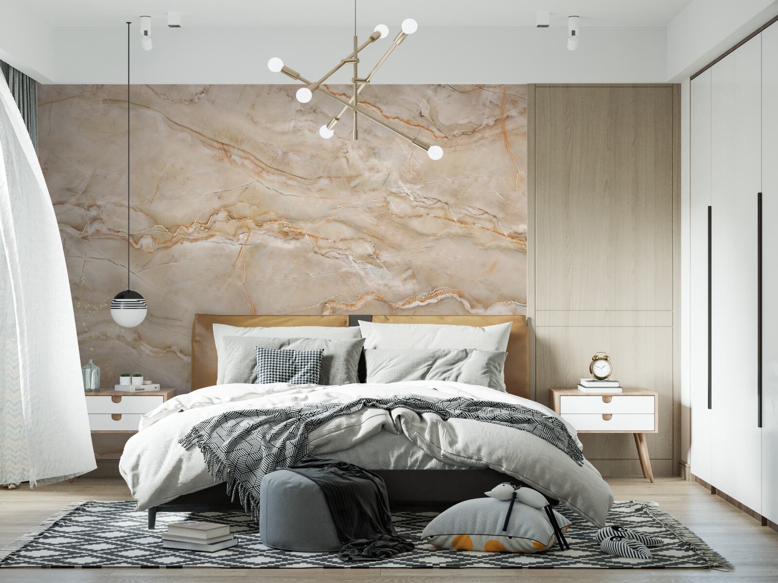 Fototapet marmură roz