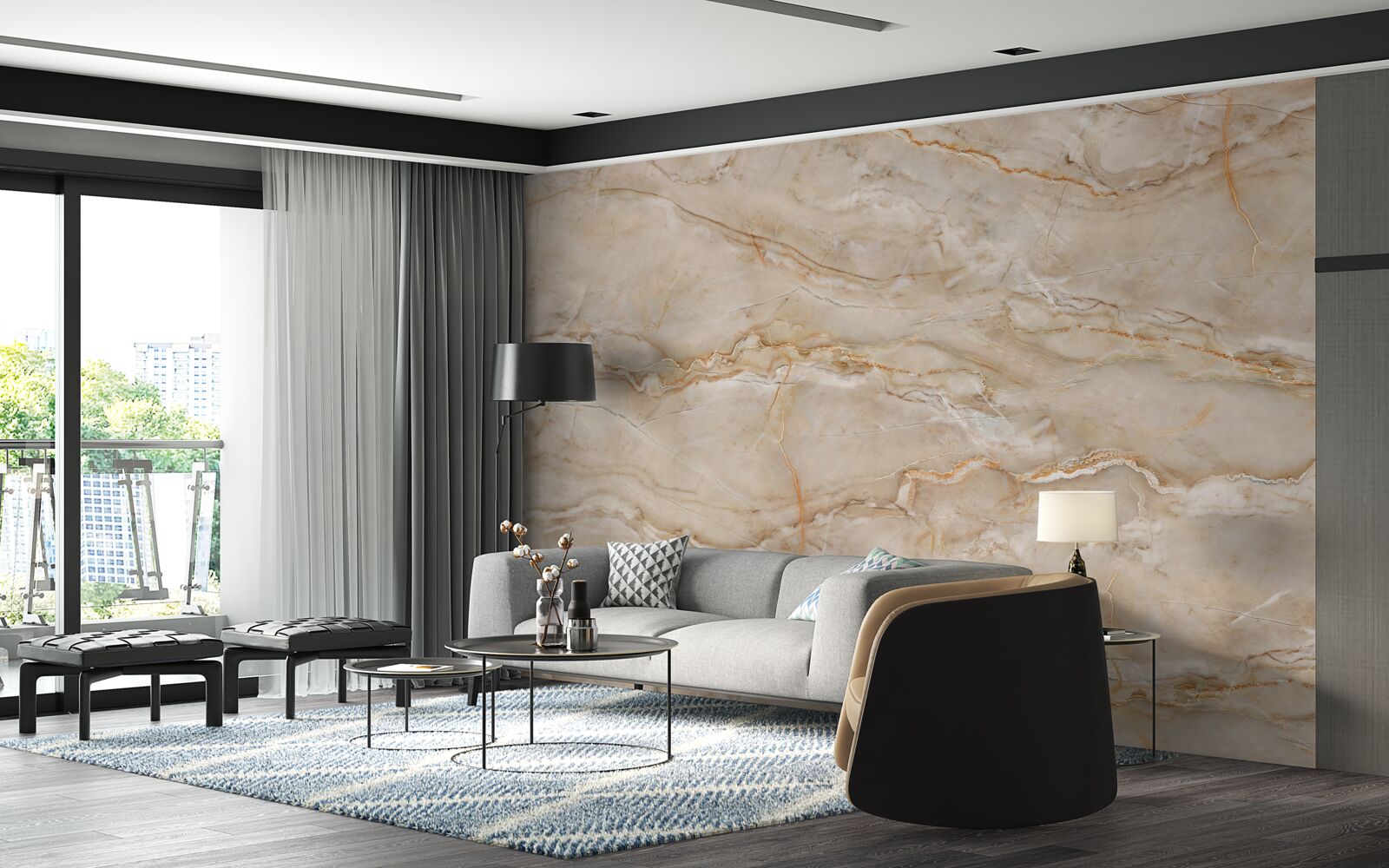 Fototapet marmură roz