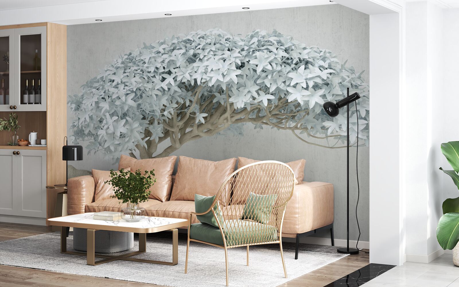 Fototapet ramură înflorită