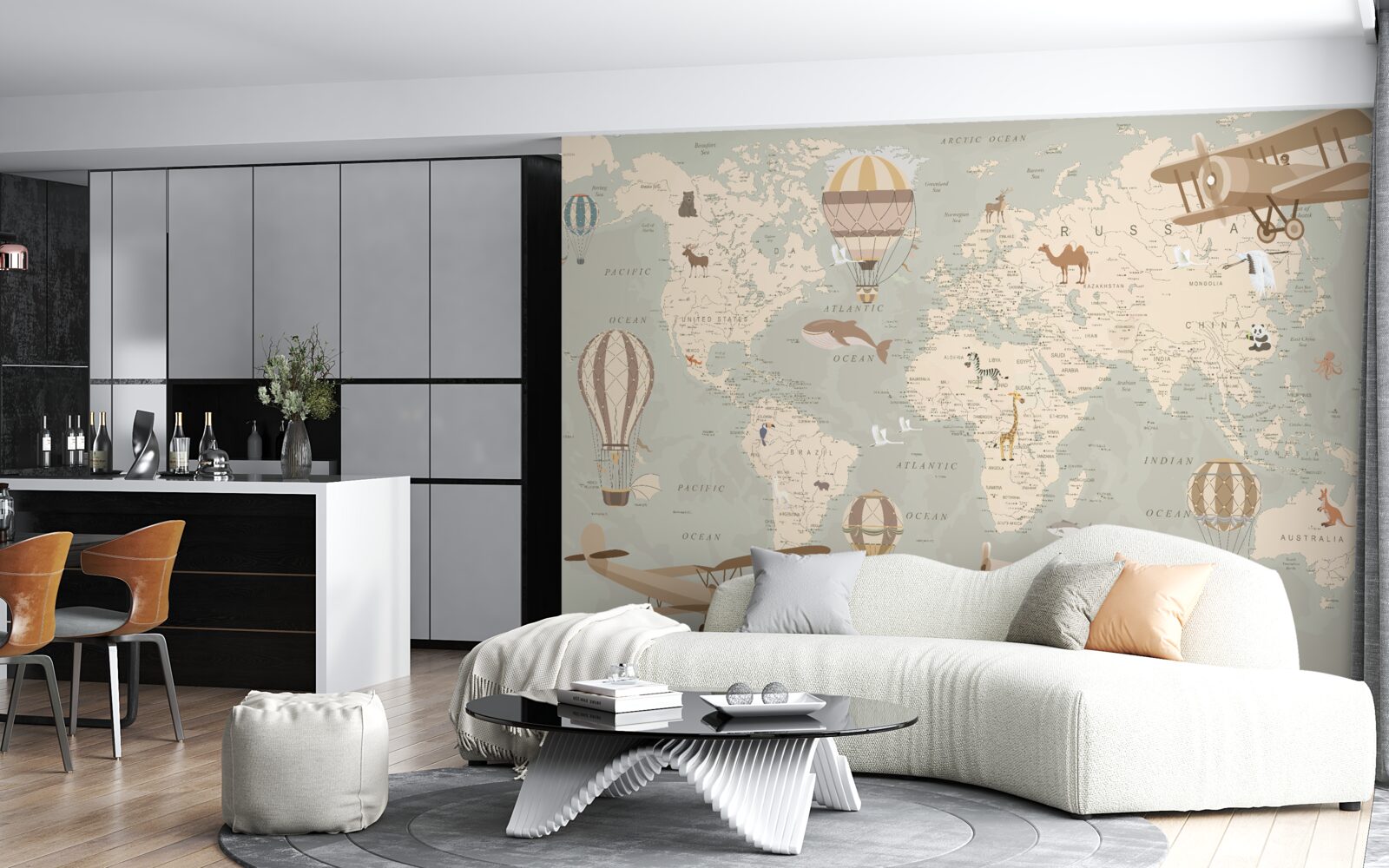 Fototapet ghidul exploratorului în miniatură