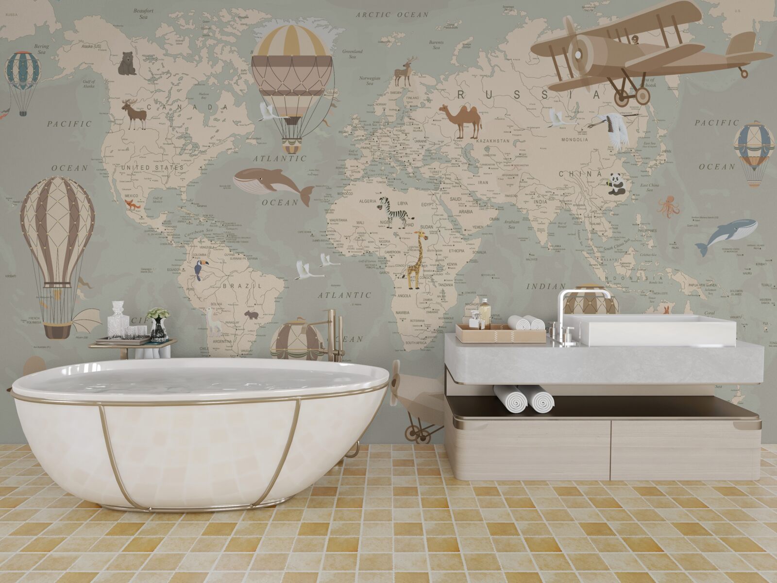 Fototapet ghidul exploratorului în miniatură