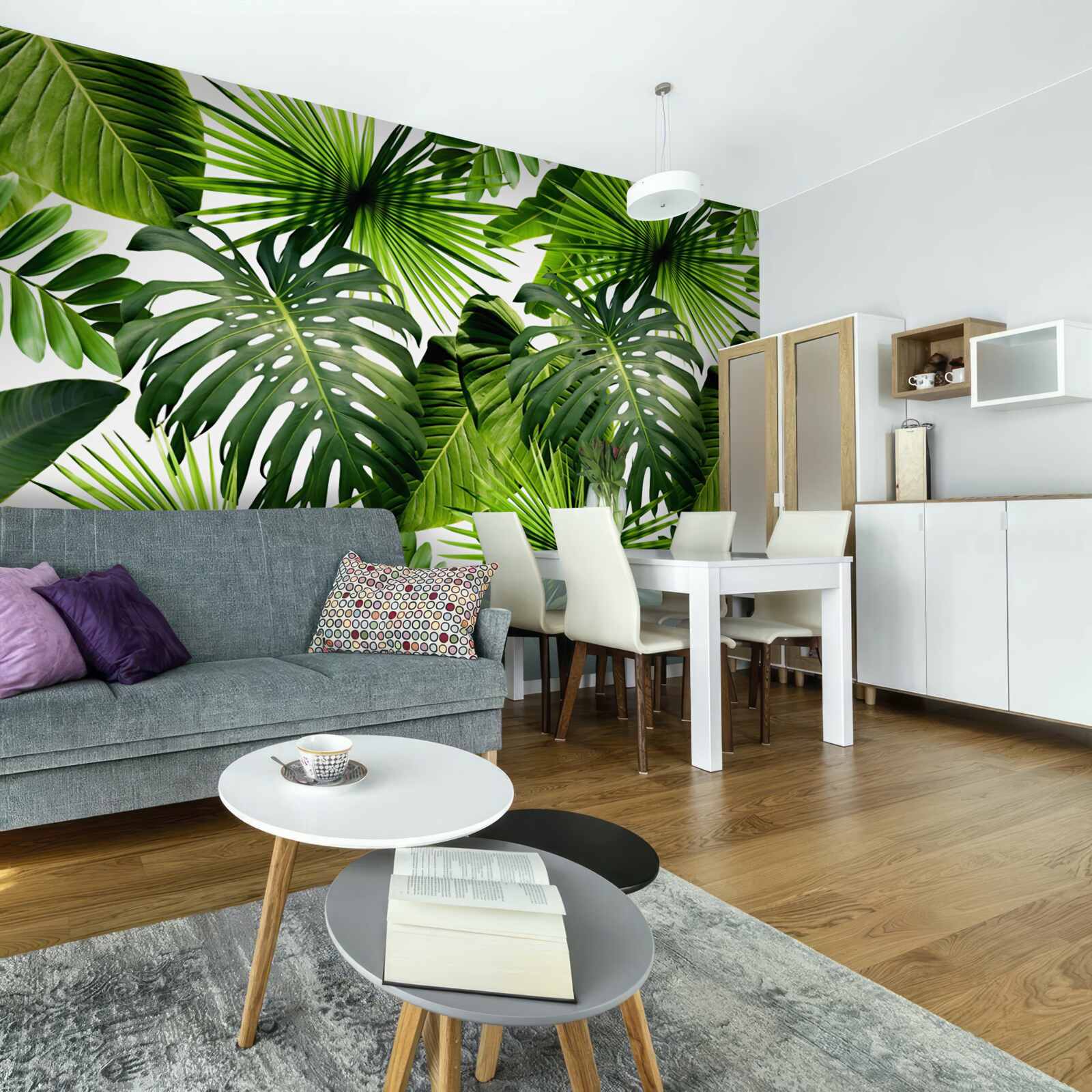 Fototapet Zid, frunză verde