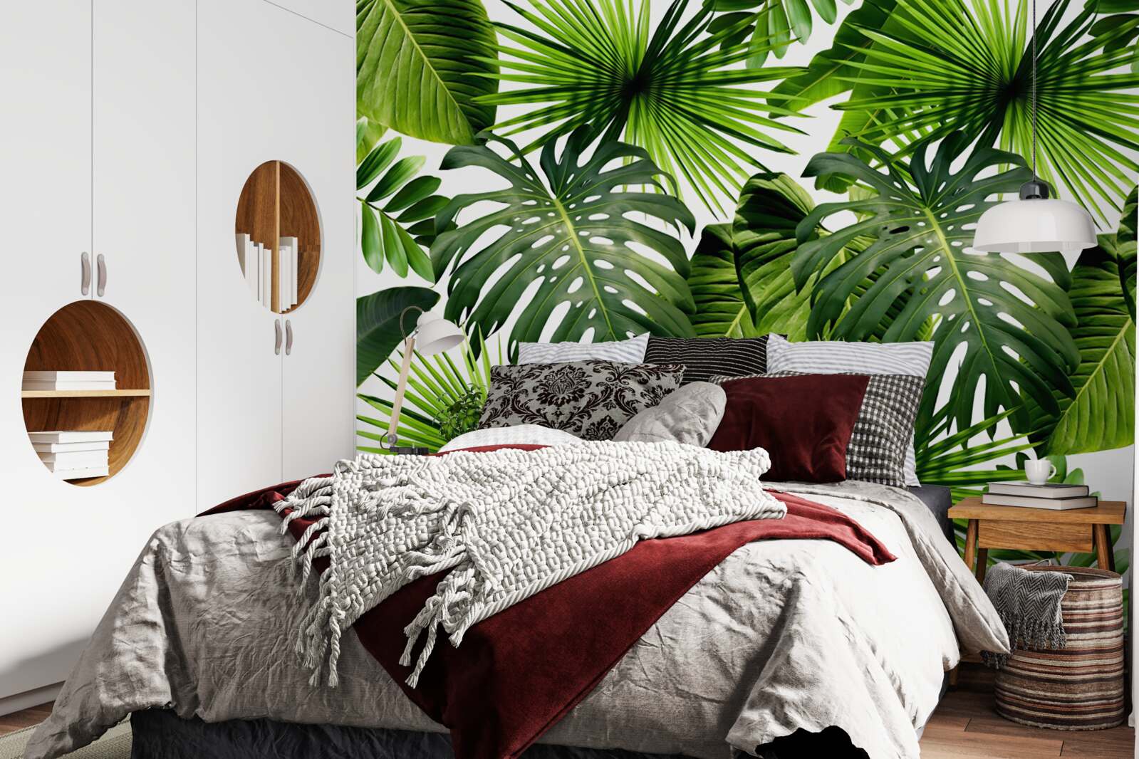 Fototapet Zid, frunză verde