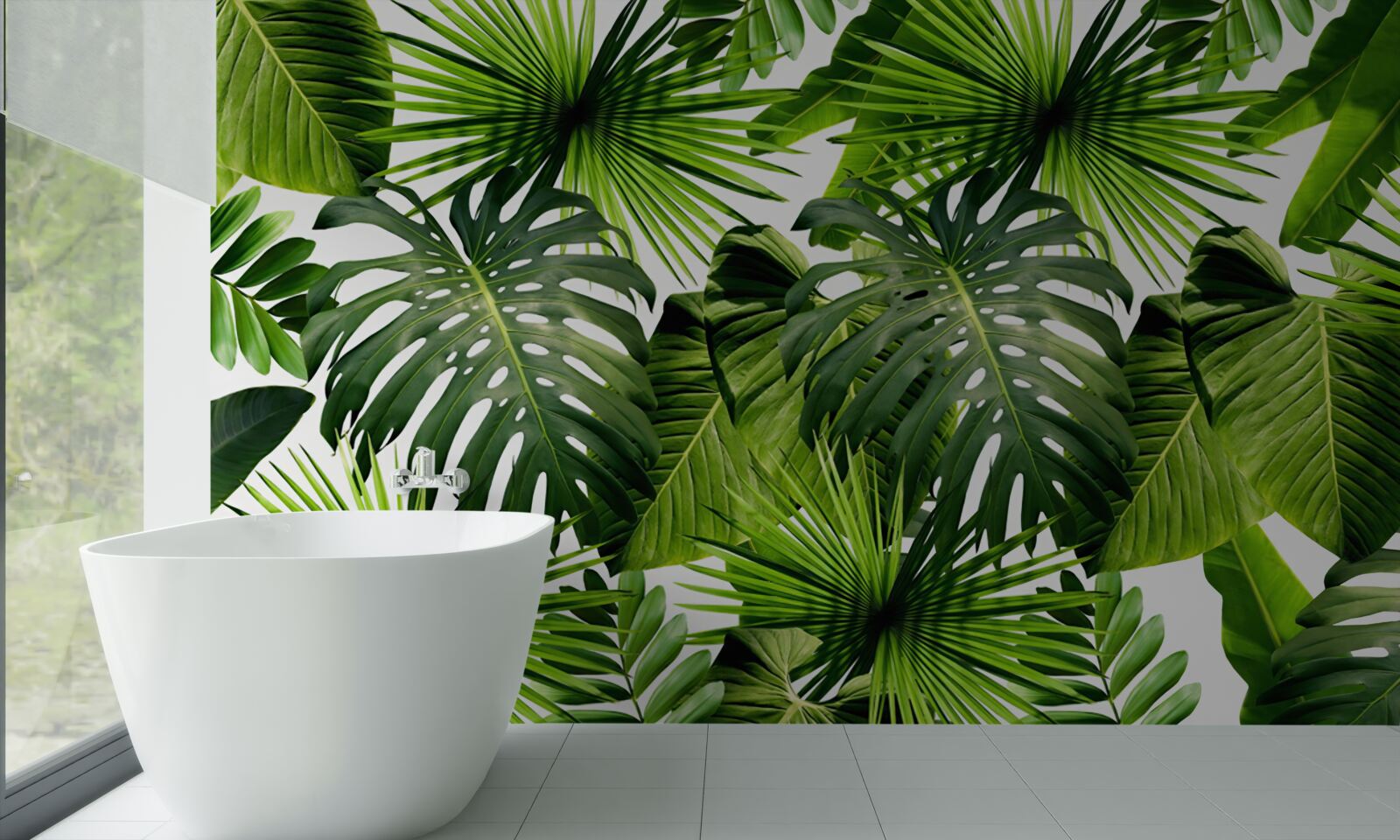 Fototapet Zid, frunză verde