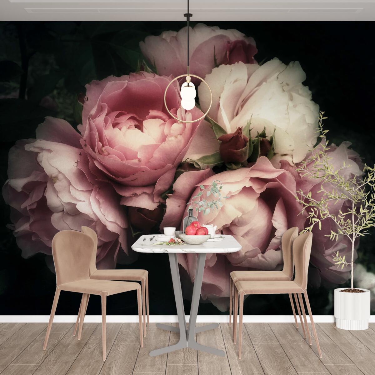 Fototapet petală, floare și nuanță de roz