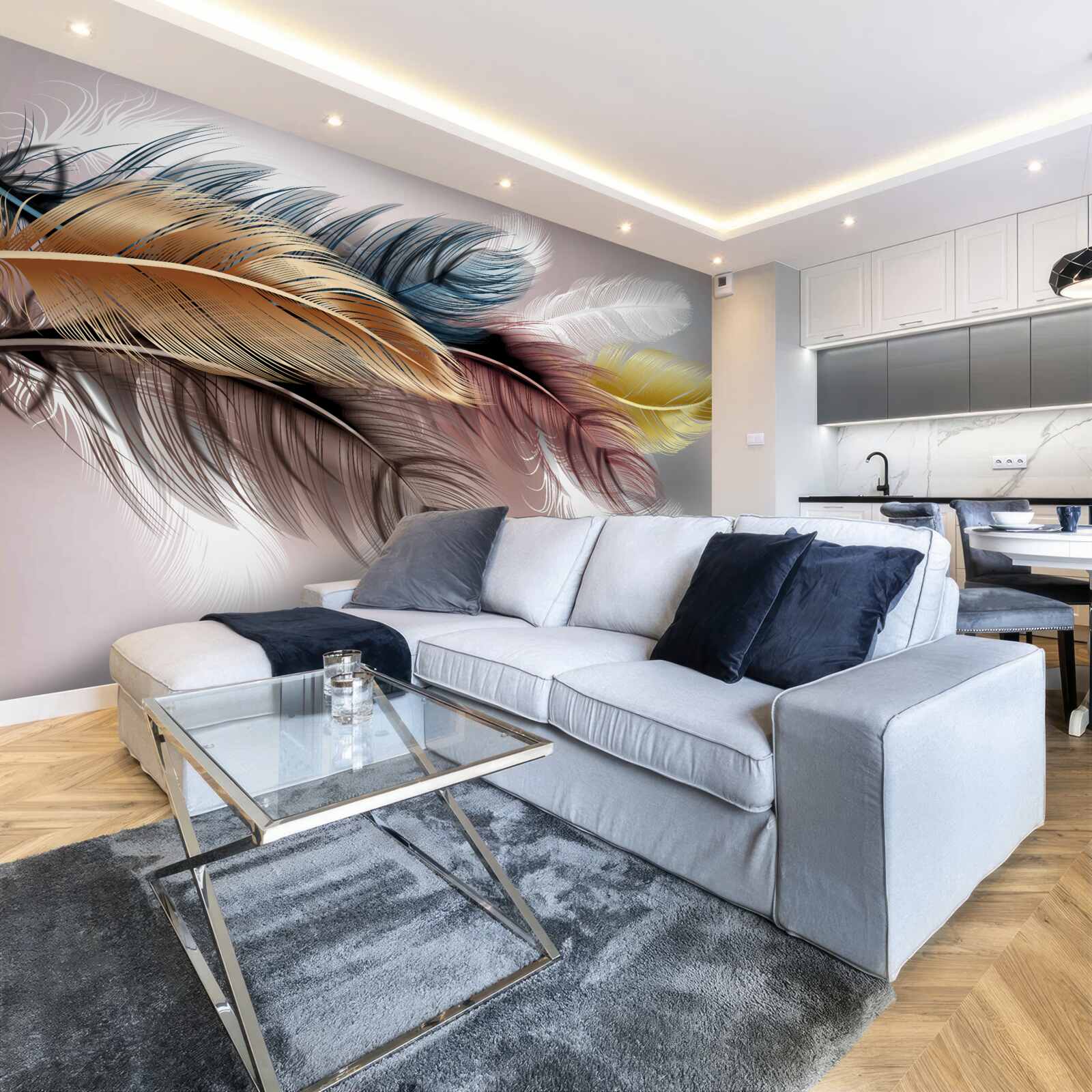 Fototapet creion și amenajări interioare