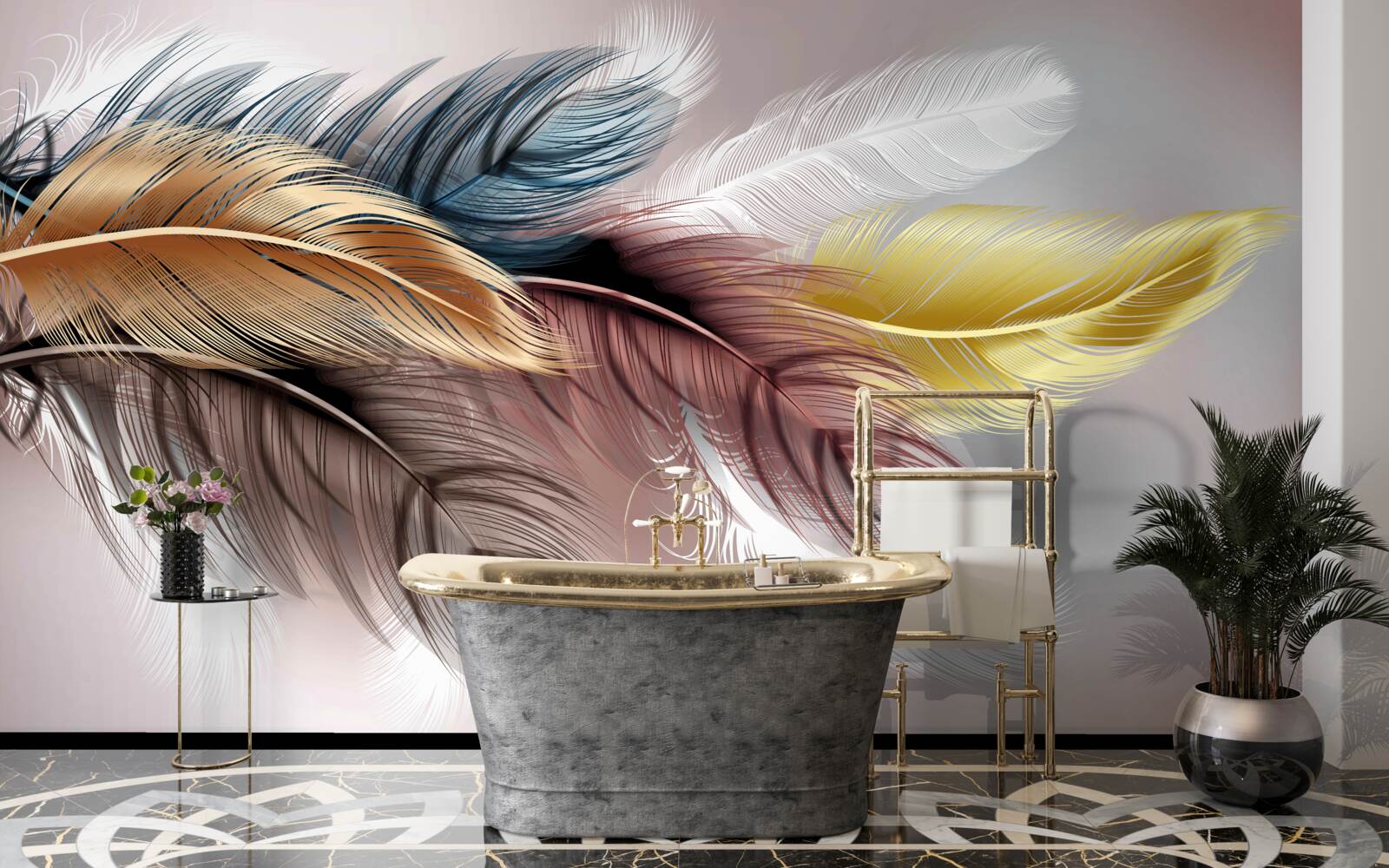 Fototapet creion și amenajări interioare