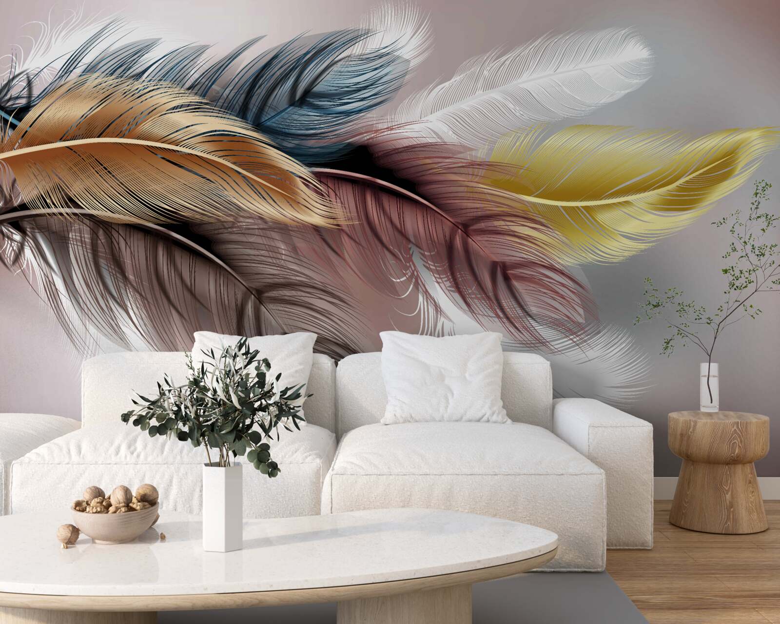 Fototapet creion și amenajări interioare