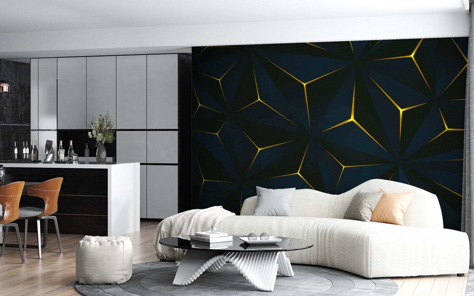 Fototapet inserții de aur a căror integritate a fost compromisă