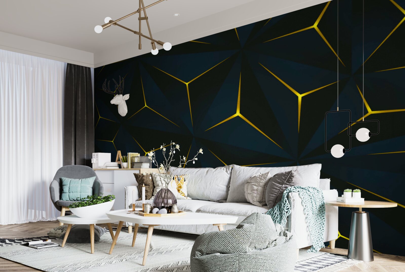 Fototapet inserții de aur a căror integritate a fost compromisă