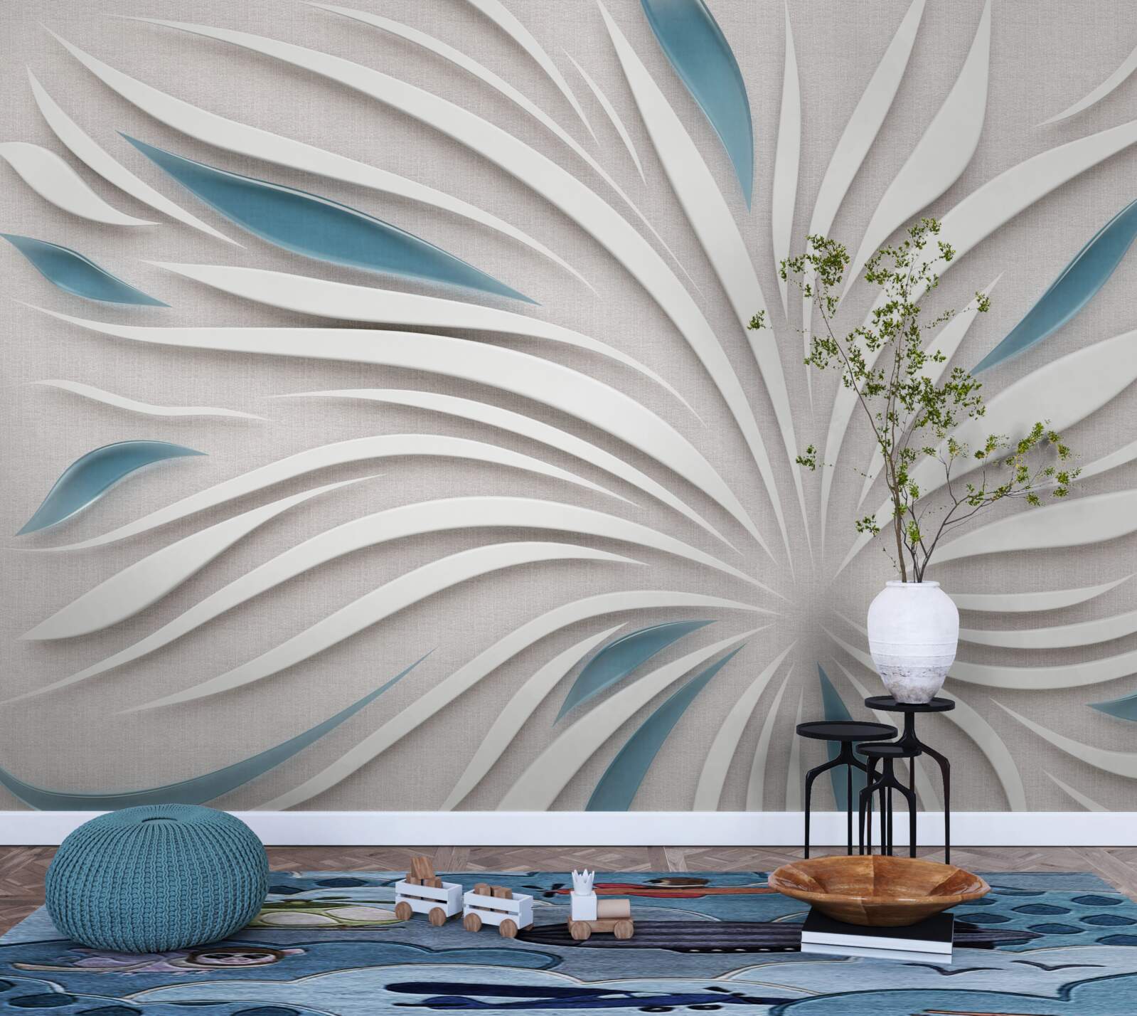 Fototapet linii în format 3d