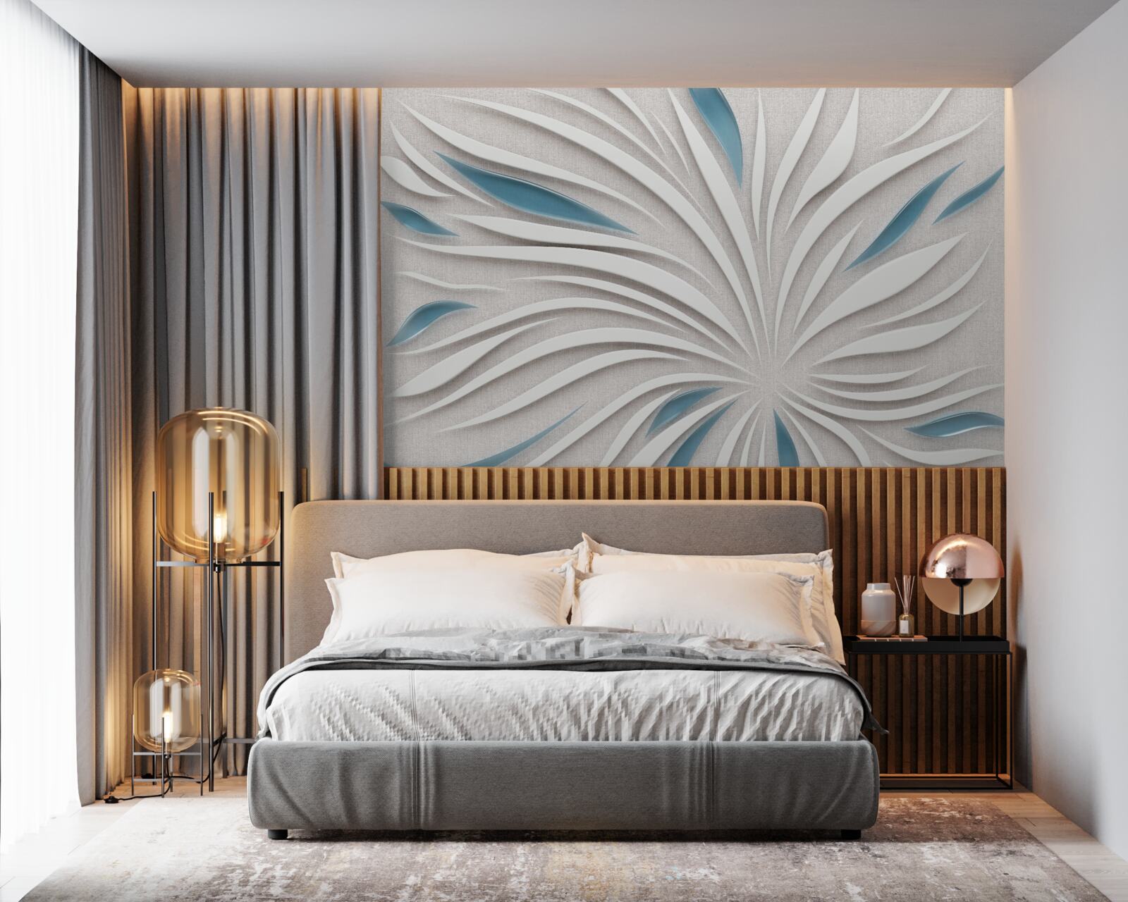 Fototapet linii în format 3d