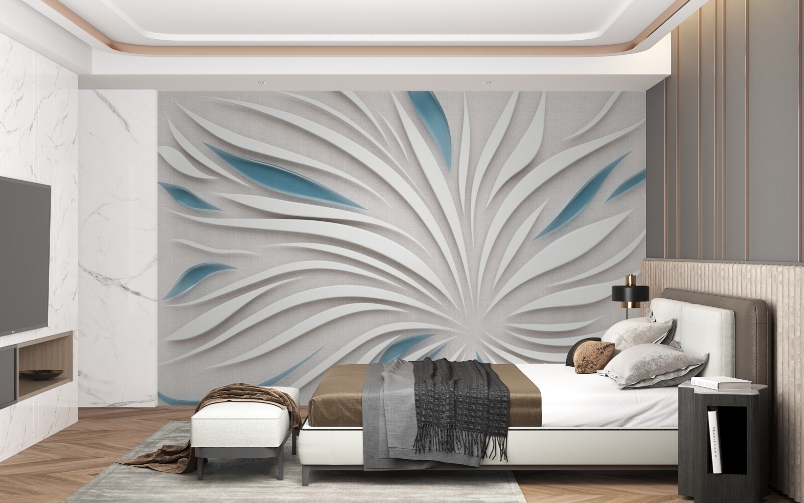 Fototapet linii în format 3d