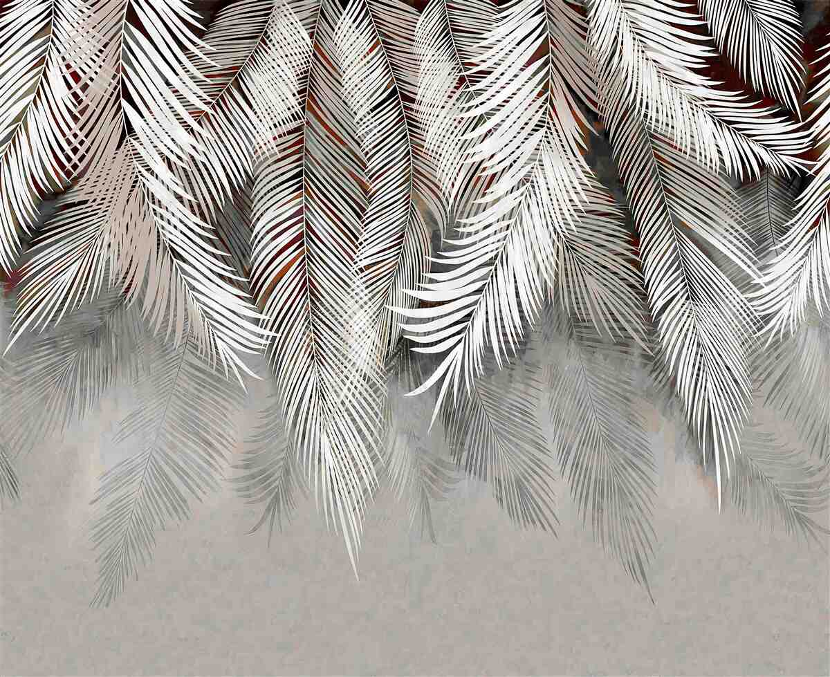 Fototapet frunze de culoare închisă