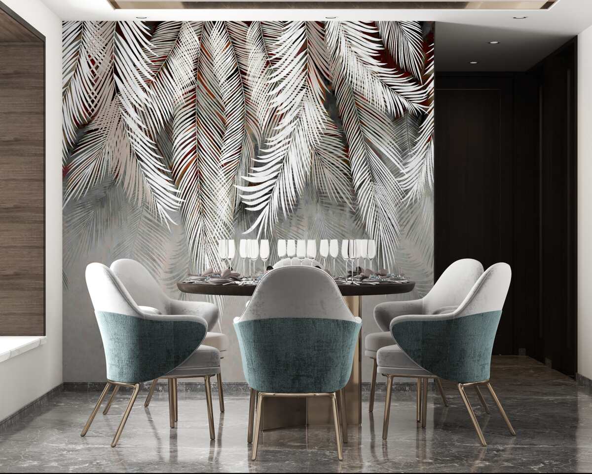 Fototapet frunze de culoare închisă