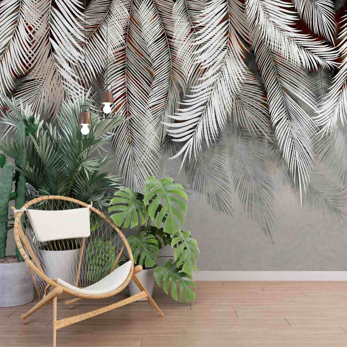 Fototapet frunze de culoare închisă