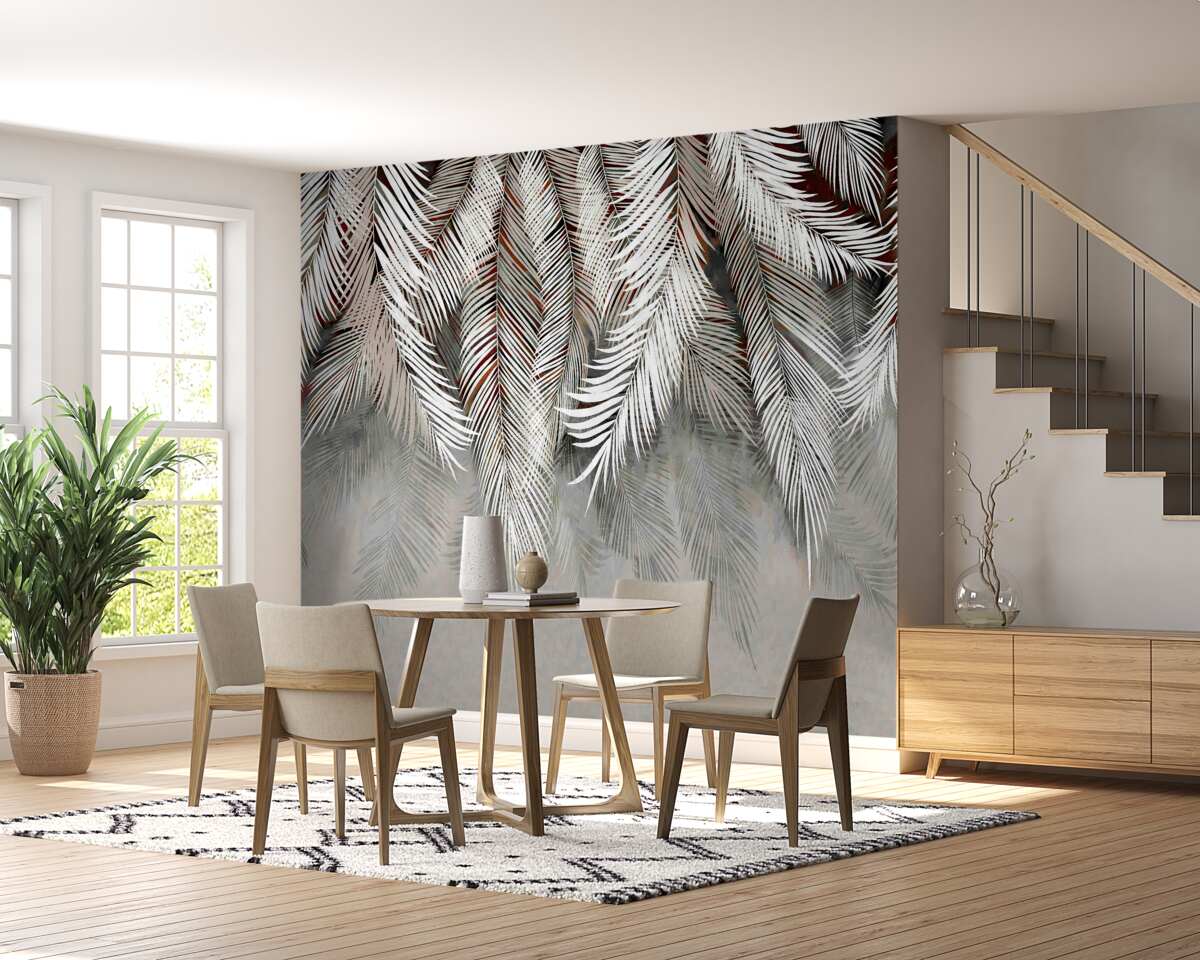 Fototapet frunze de culoare închisă