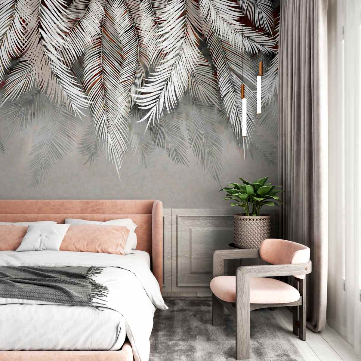 Fototapet frunze de culoare închisă