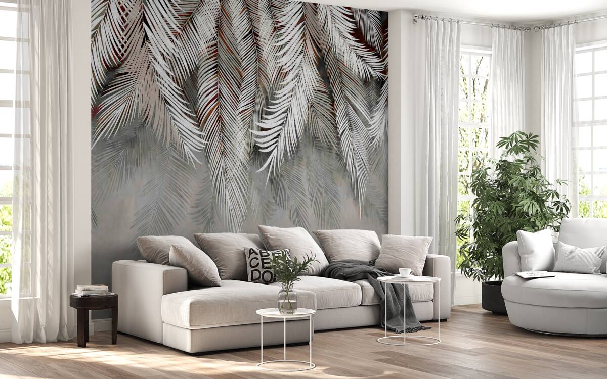 Fototapet frunze de culoare închisă