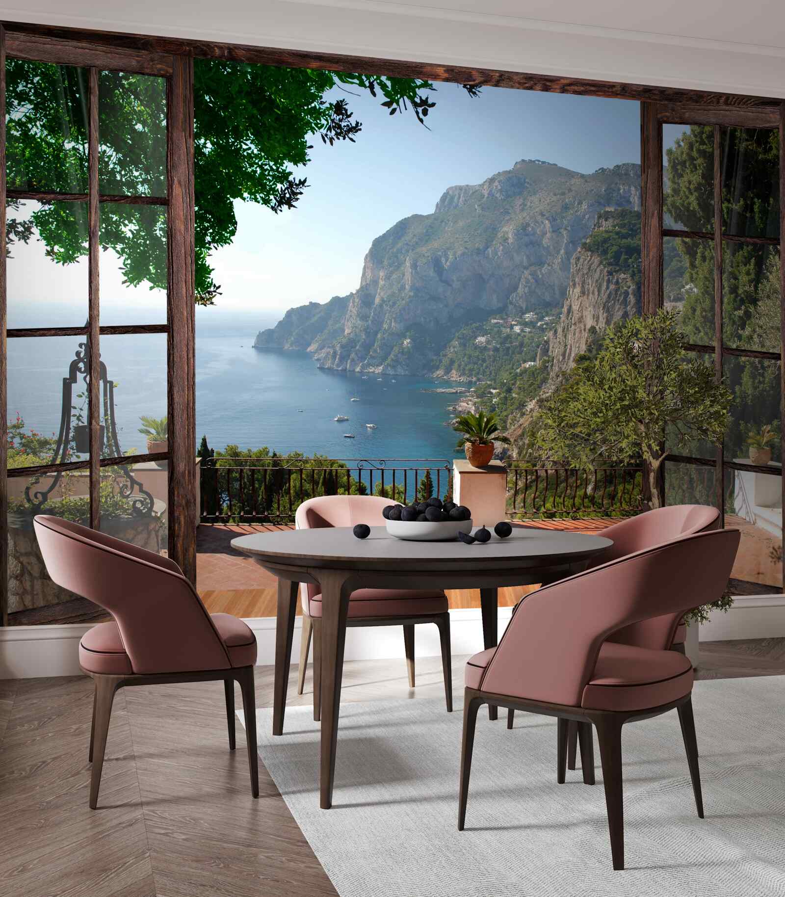 Fototapet vedere la mare și la stâncă