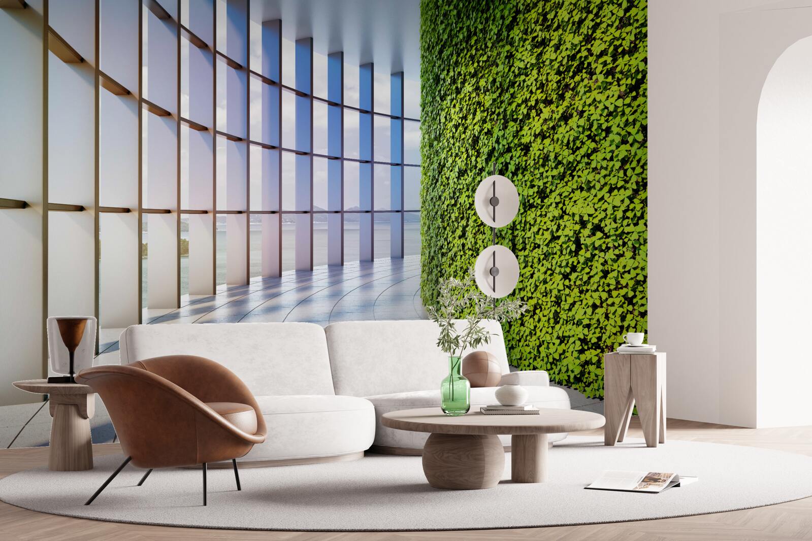 Fototapet Peretele este verde