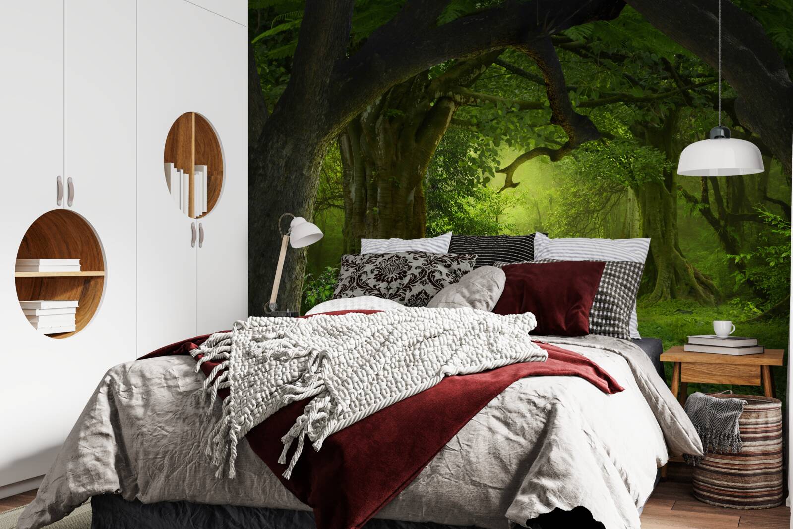 Fototapet o pădure plină de magie