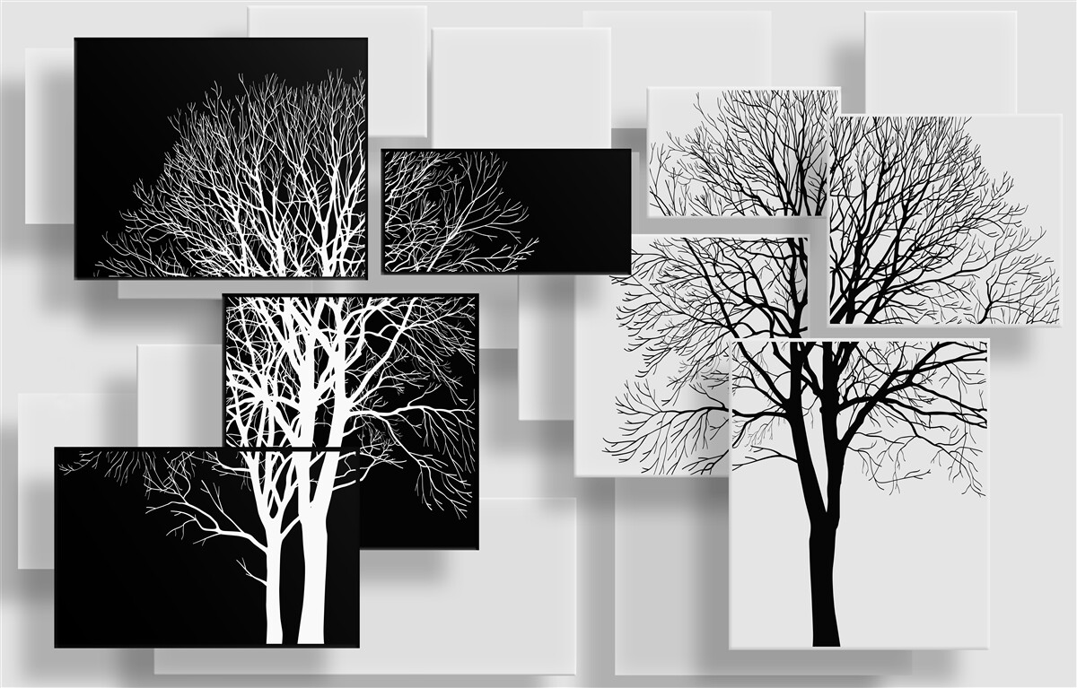 Fototapet copaci ai timpului nostru