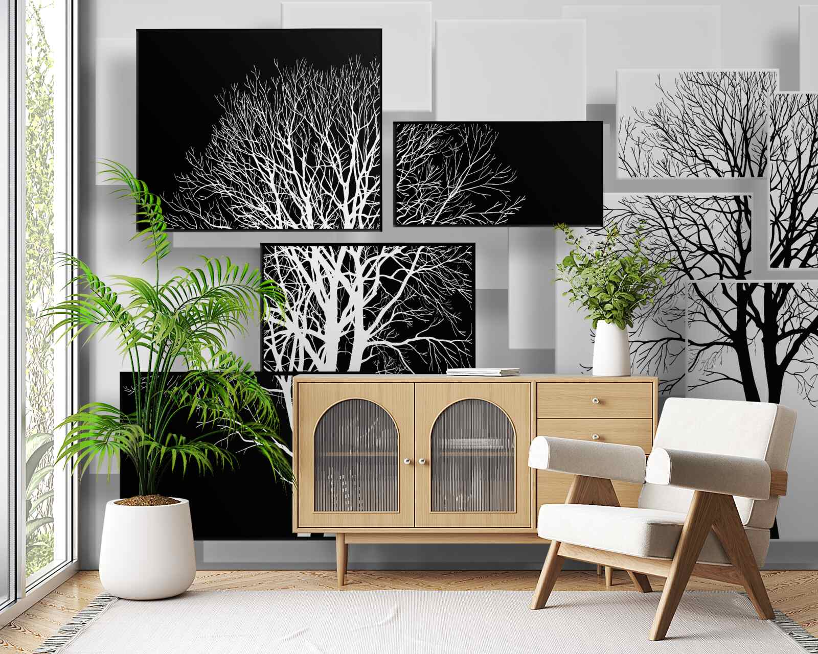 Fototapet copaci ai timpului nostru