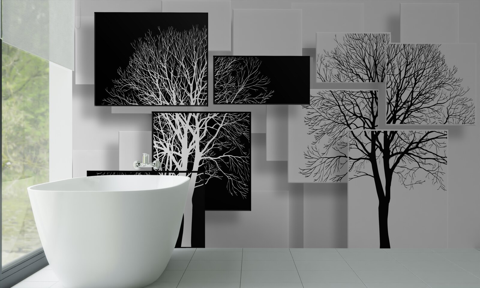 Fototapet copaci ai timpului nostru