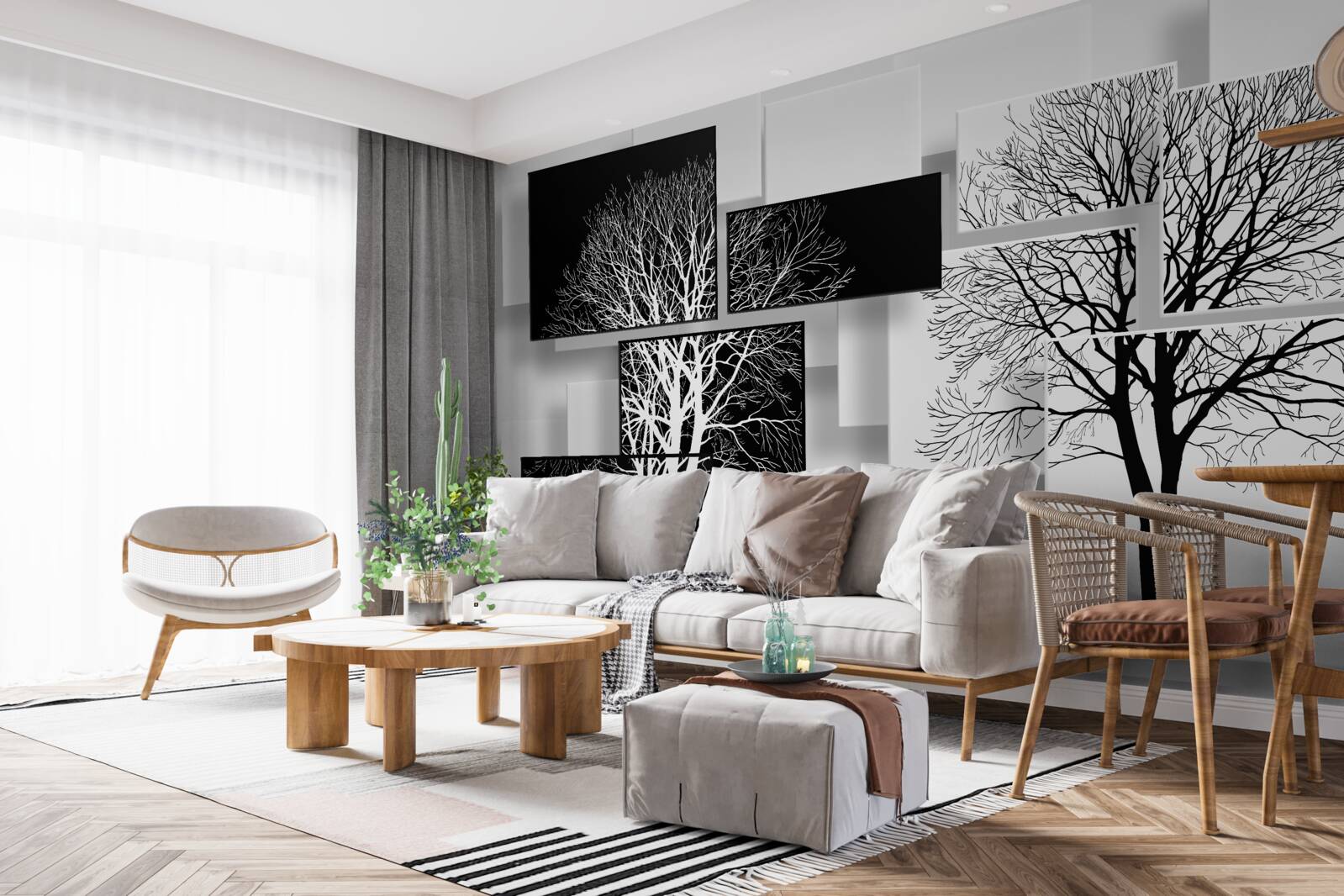 Fototapet copaci ai timpului nostru