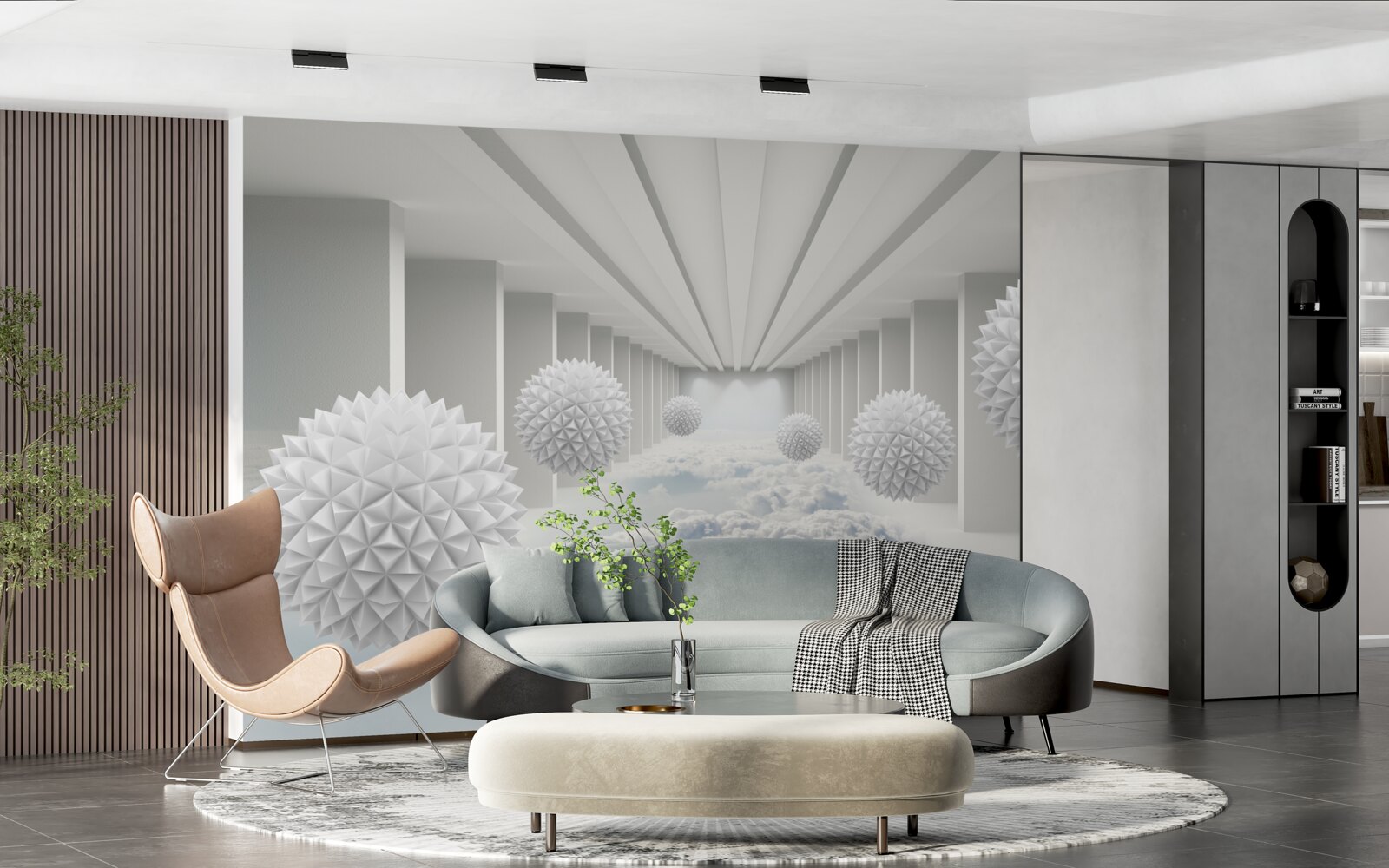 Fototapet bile deasupra norilor