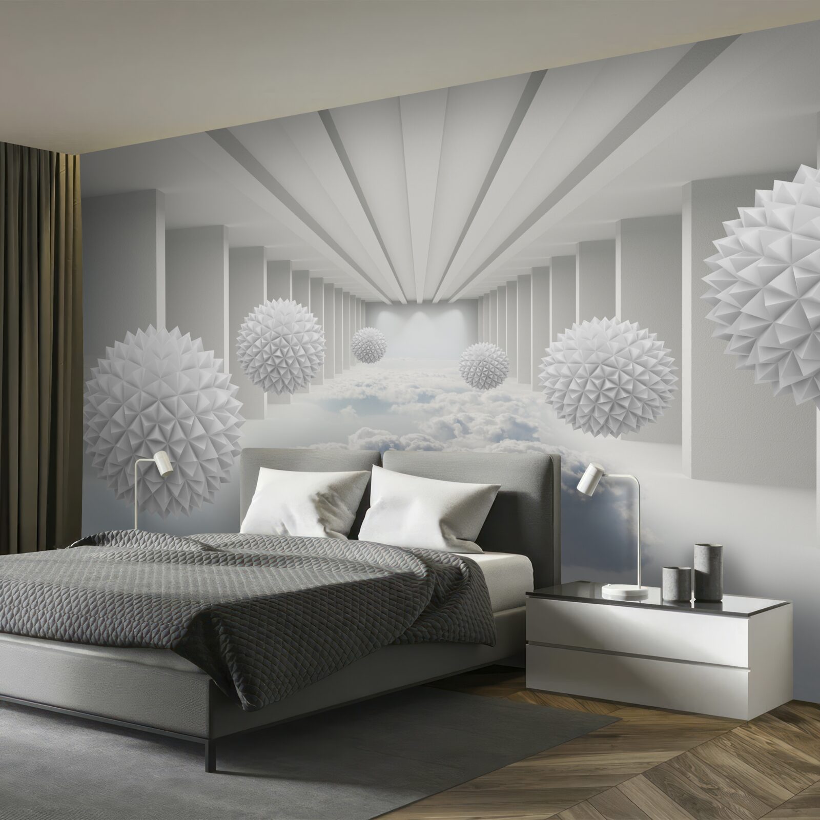 Fototapet bile deasupra norilor