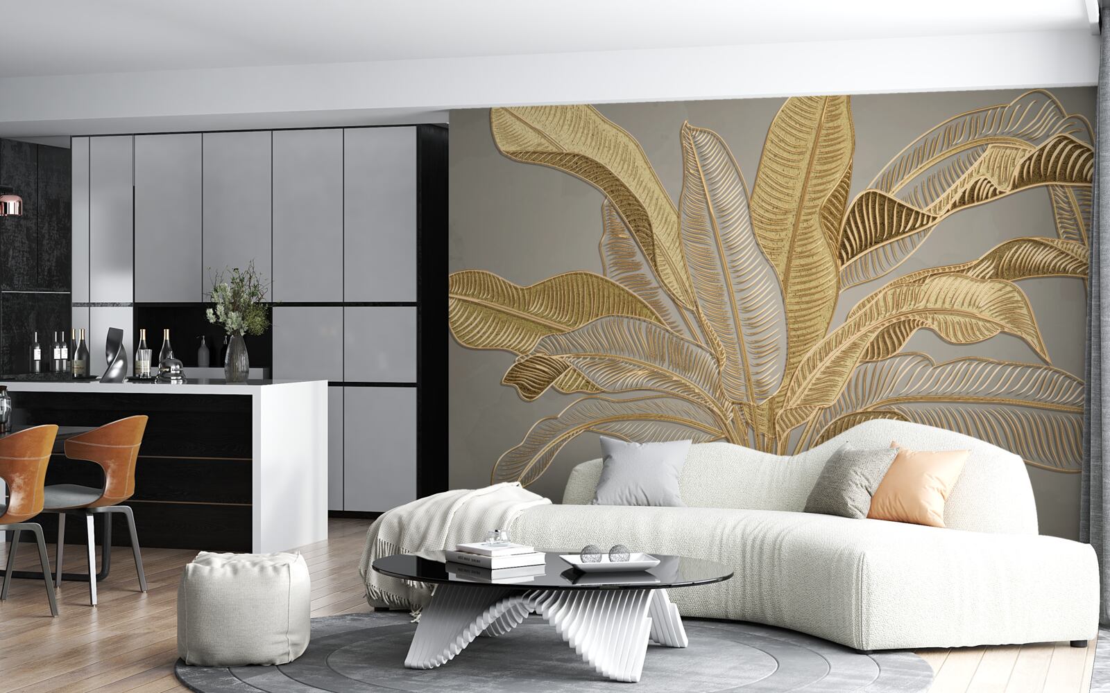 Fototapet palmier de aur