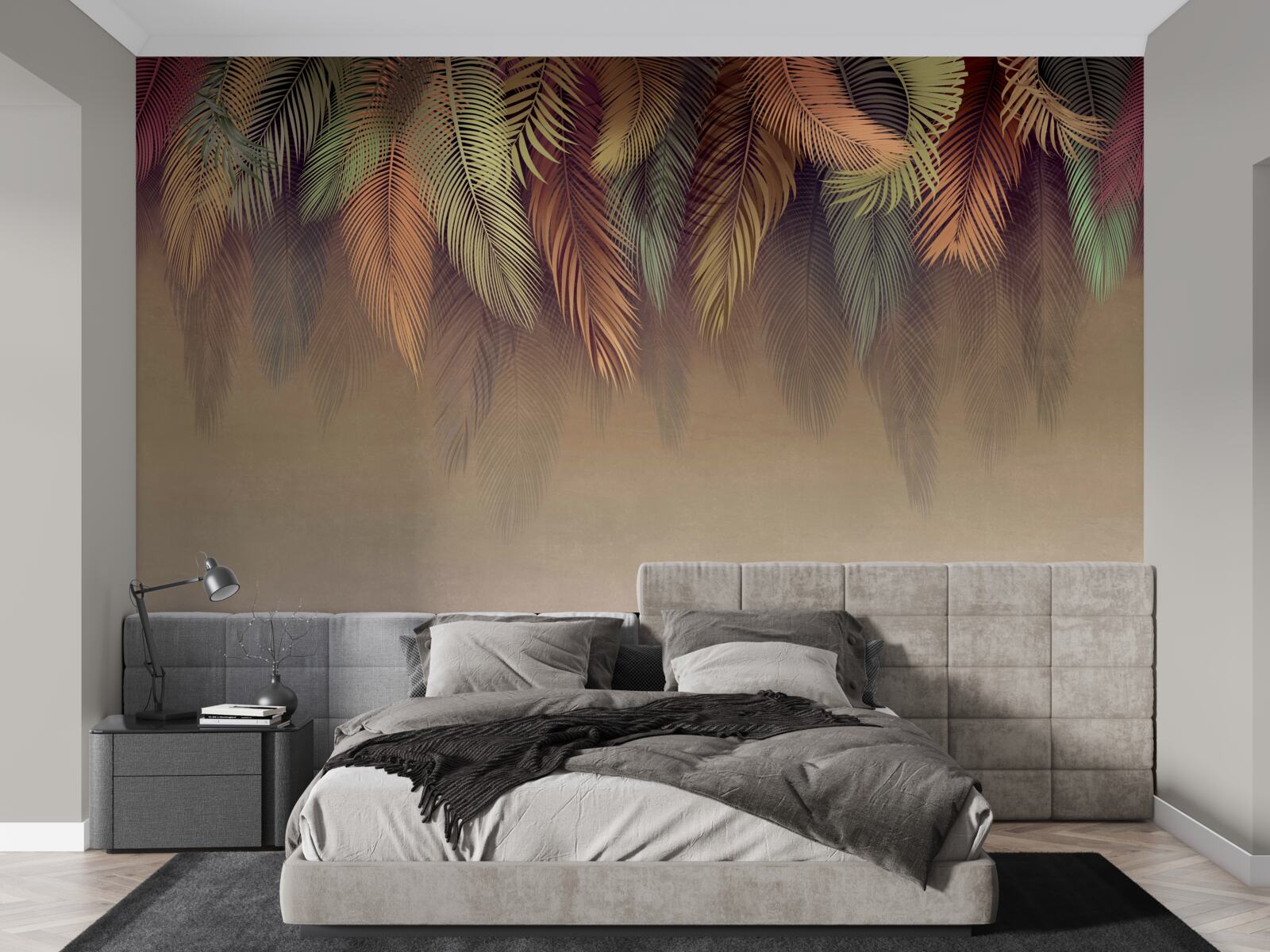 Fototapet tapet legat cu pană roz