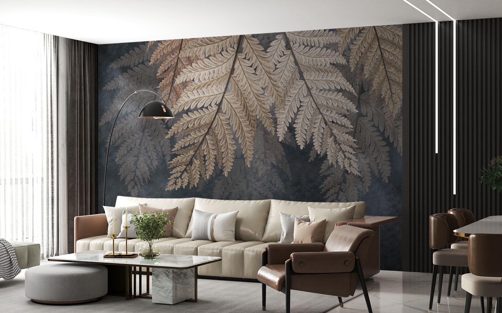 Fototapet frunze de ferigă