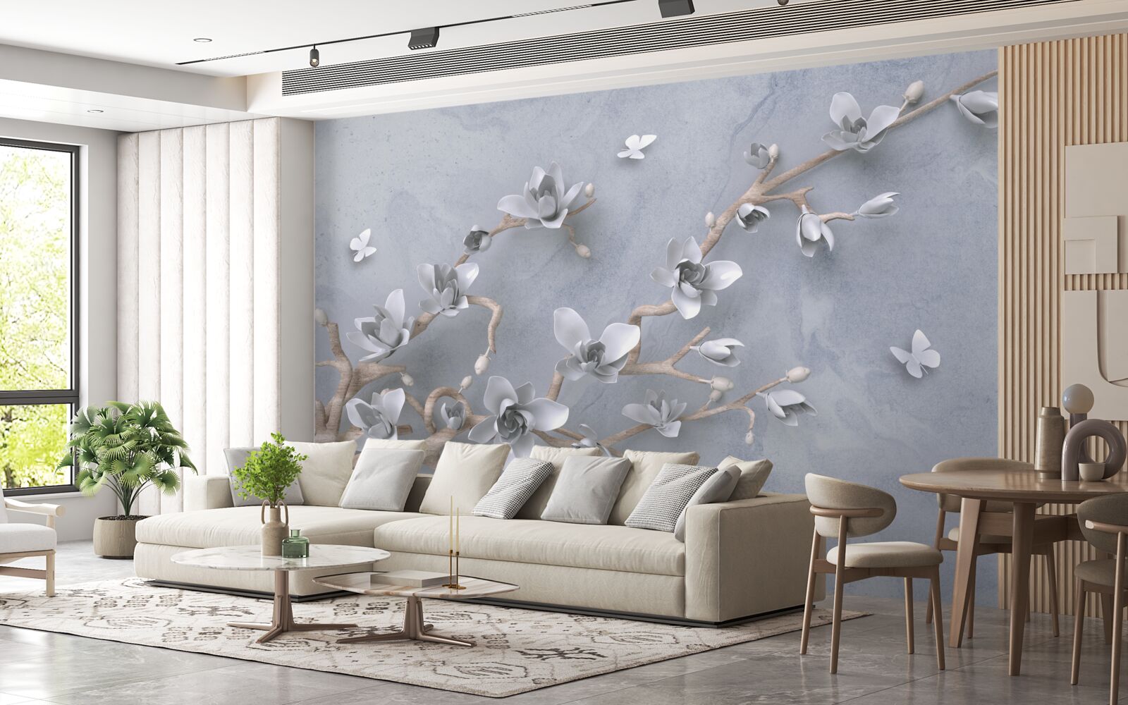 Fototapet ramură decorată cu muguri