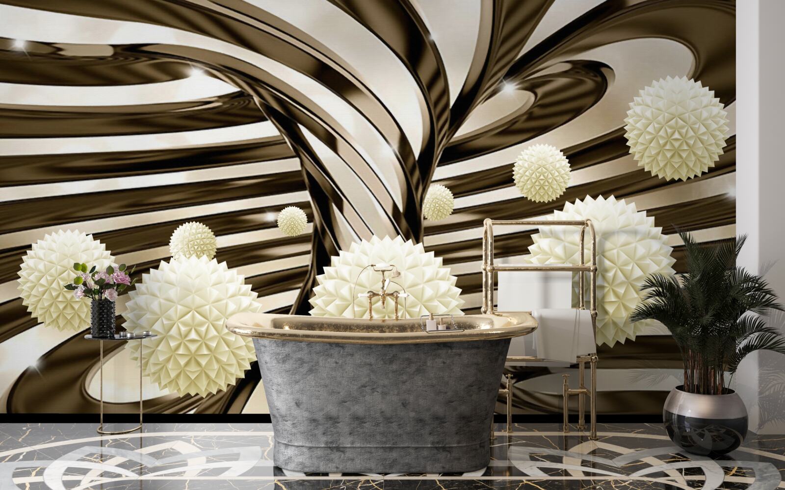 Fototapet sfere în univers