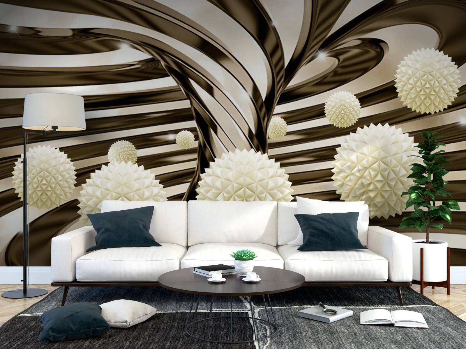 Fototapet sfere în univers